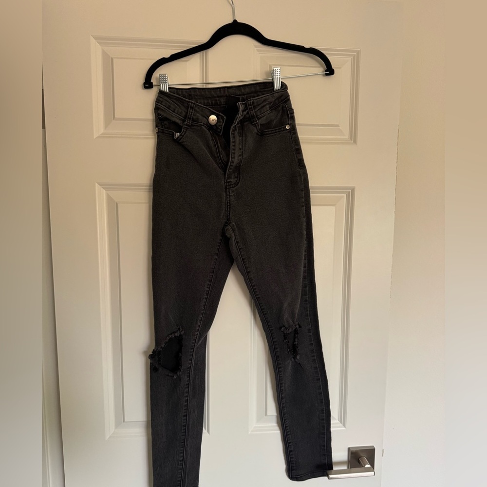 Distressed jeans